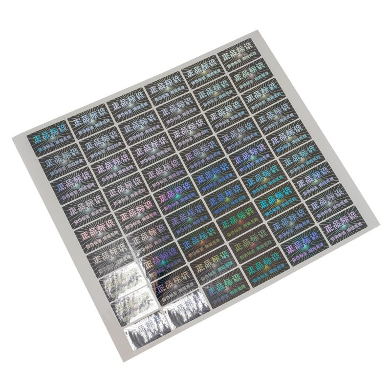 Customizado láser anti-falsificación adhesivo etiqueta de papel una cosa un código raspado de plata QR logotipo pegatinas digitales