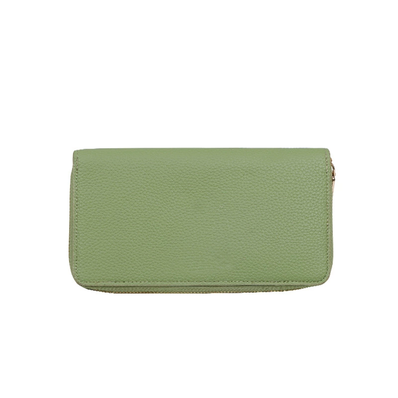 (Cross-border trading), polyurethane long wallet, capacious storage system, custom-made