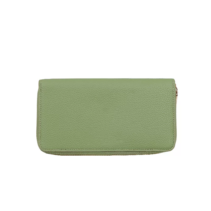 (Cross-border trading), polyurethane long wallet, capacious storage system, custom-made
