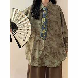 薄款改加绒特批无差价冬扎染银狐绒毛呢夹克外套男加绒