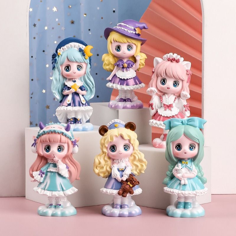 新しいライトチェイシングガールブラインドボックス罪ガールハートかわいいロリータガール人形フィギュアトレンディなサプライズギフト|undefined