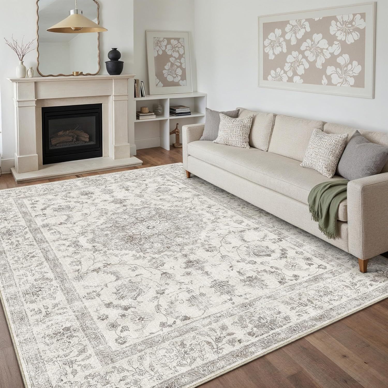 Gran área doméstica americana sala de estar sofá mesa de té alfombra de cama dormitorio alfombra plegable lavada alfombra de cachemire