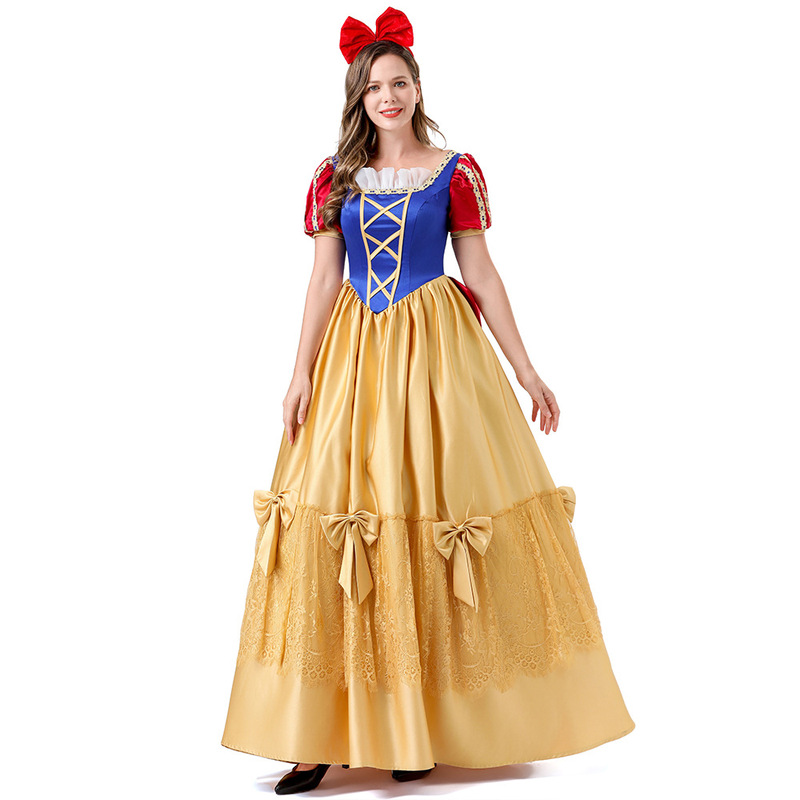 Halloween Grimm's Fairy Tale Snow White Cosplay Cos Dress Adult Performance Costume Stage Party Costume