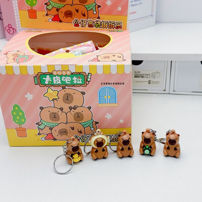 Capibala Blind Bag Detaching Le Doll Pendant Blind Box Cappy Keychain High Color Value Key Chain Ornaments