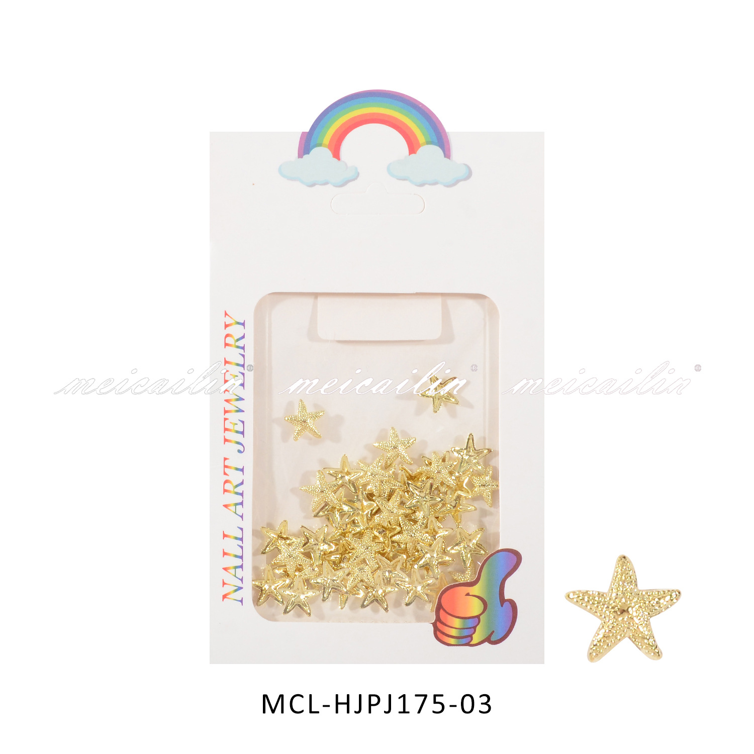 Red famosa nueva aleación tridimensional gran concha joyas de uñas de estrellas de mar metal estilo mar accesorios de uñas de estrellas de mar al por mayor