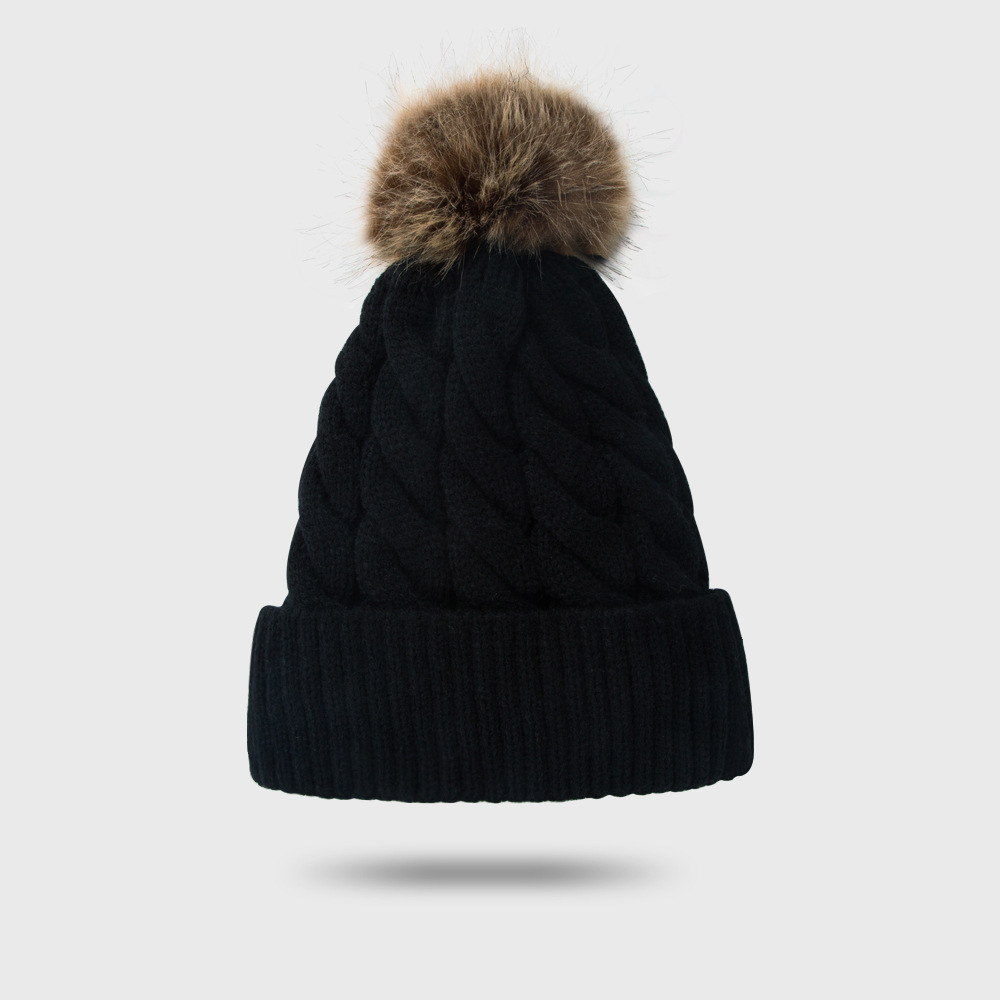 219g Weight Anniversary, Outdoor, Travel, Birthday, Festival, Sports, Shopping Occasion Solid Color Pattern Unisex Gender Basic Style Grey, White, Beige, Pink, Green, Wine Red, Yellow, Black Color One Size Size New Style Woolen Cap Thickening Velvet Keeping Warm Solid Color Fur Ball Head Cap Korean Knit Hat Wholesale 7