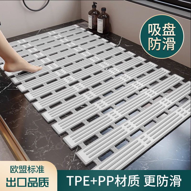 Venta directa de fábrica Baño de estilo japonés Almohadillas antideslizantes para el baño de ducha en el hogar Almohadillas huecas impermeables