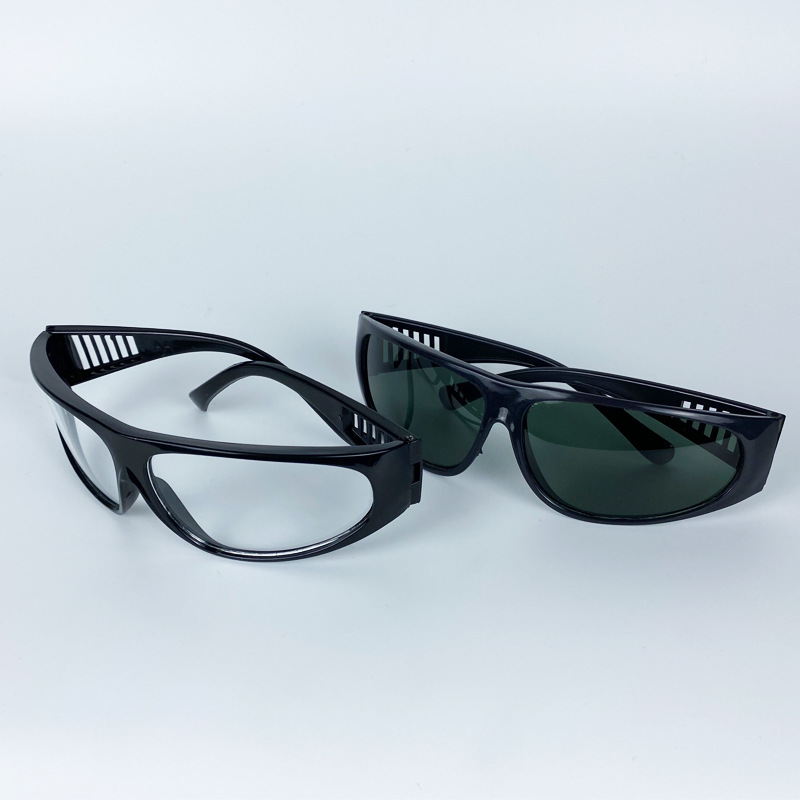 防风劳保沙眼镜防飞溅飞沫冲击眼镜骑行粉尘打磨墨镜百叶窗护目镜