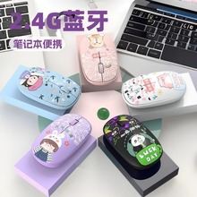 厂家批发无线鼠标办公静音国潮卡通2.4G蓝牙笔记本电脑礼品数码