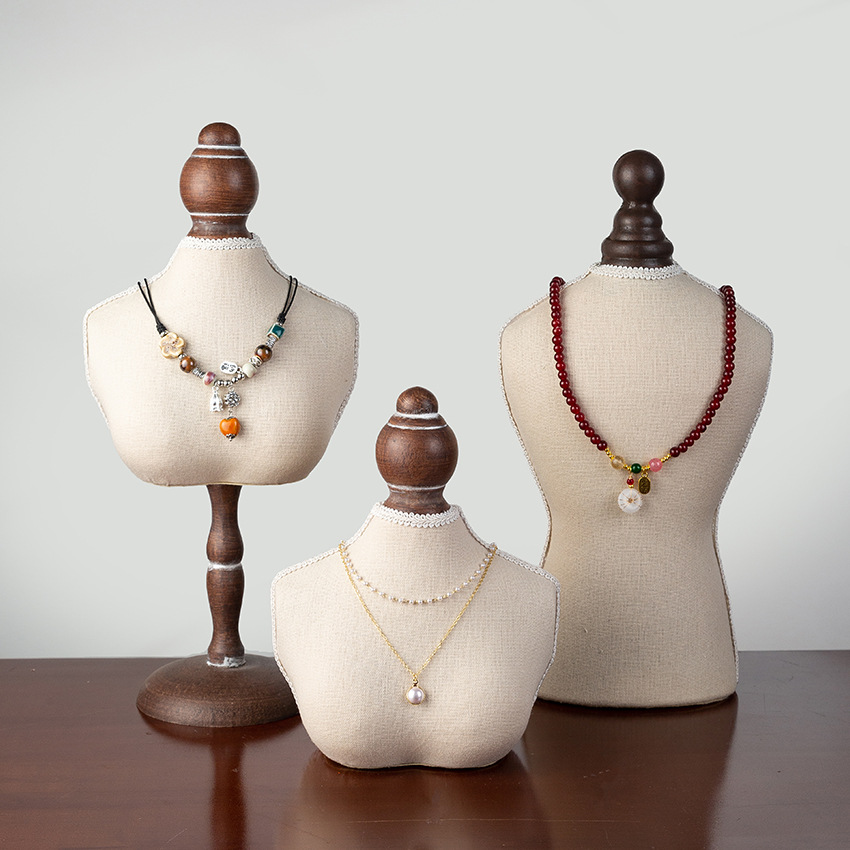 All-match solid color necklace jewelry jewelry display rack portrait neck jewelry necklace jewelry rack props wholesale