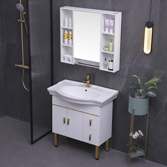 5YA1 wholesale bathroom cabinet combination floor-standing pot belly basin bathroom sink hand wash basin bathroom cabinet basin