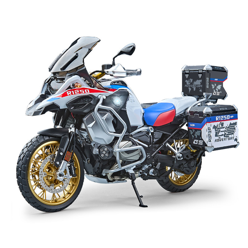 1: 7 Bird de agua R1250GS modelo de motocicleta de aleación simulación de locomotora grande tienda de piezas de automóviles decoración adornos al por mayor