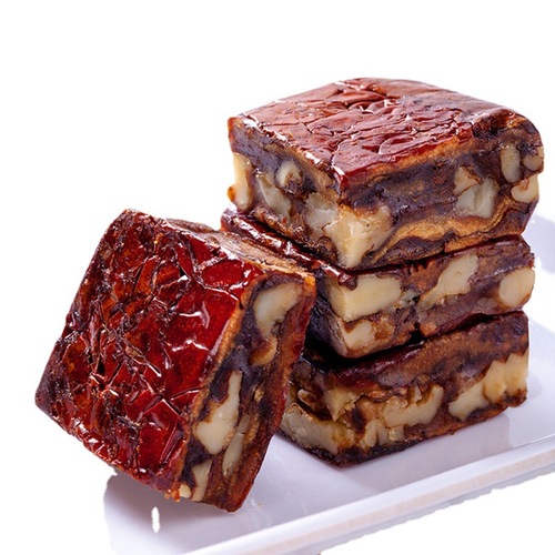 Bao Bao Fruit Independent Vacuum Jujube and Walnut Pie with Walnuts, a Populist Snack, Wholesale 250g