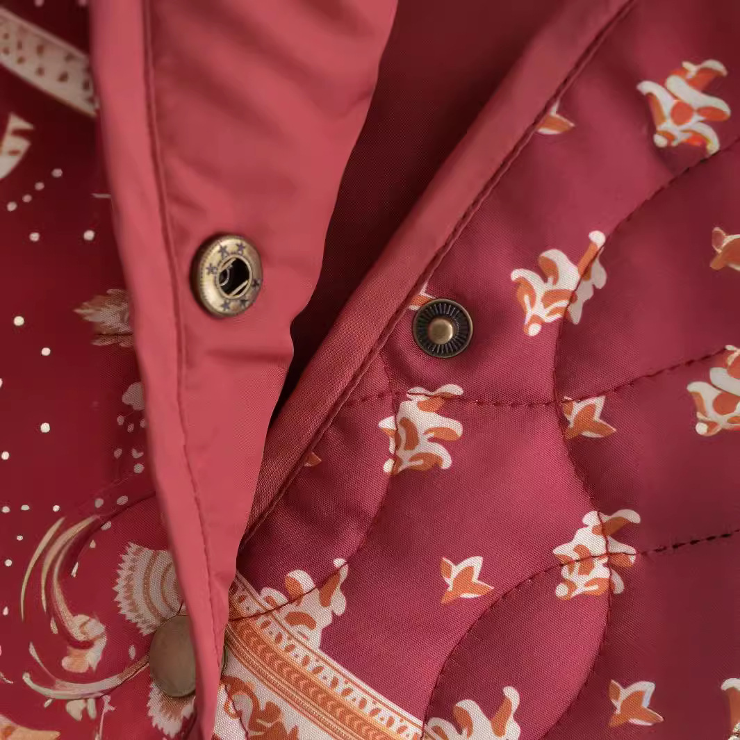 Vêtements pour femmes 2023 automne nouveau style imprimé gilet épais et portable_voghion.com