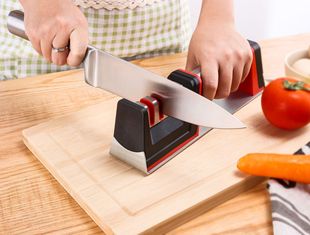 Kitchen Household Stainless Steel 4-in-1 Sharpening Artifact Knife Scissors Dual-purpose Grindable Various Knife Scissors