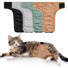 猫用おむつ、ペット用腹部帯、去勢後用母猫用防水通気性腹部保護服
