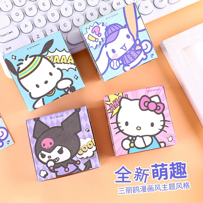 Sanrio, мультяшные блокноты, высококачественные стикеры