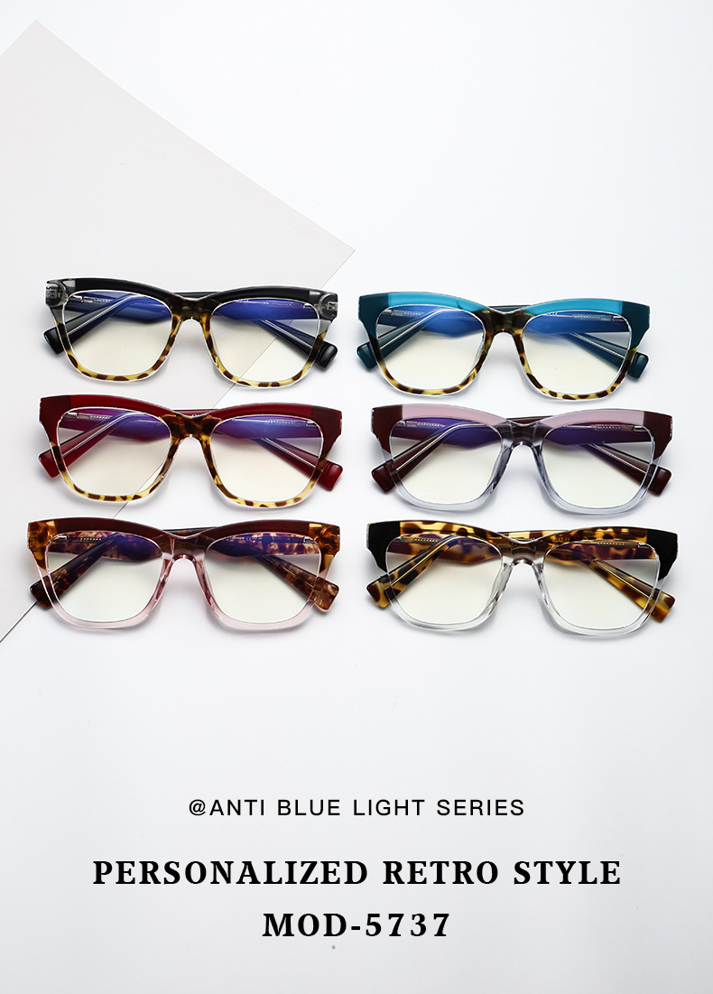 Óculos anti-luz azul feminino estilo retro armação moderna_voghion.com