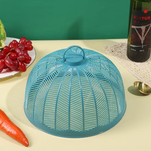 Plastic breathable anti-fly and anti-mosquito mini vegetable cover household vegetable cover dining table cover fly cover vegetable umbrella bowl cover small