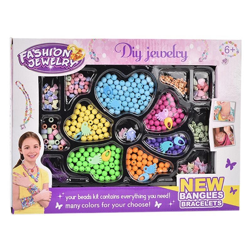 Play House juguete de los niños hechos a mano DIY juguete con cuentas chica pulsera acrílico cambiable con cuentas transfronteriza nuevo producto