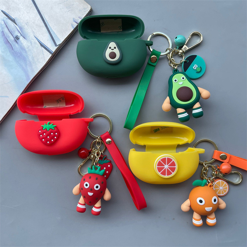 For Magic Beats Studio Buds Wireless Bluetooth Headset Protective Cover Silicone Fruit Pendant Soft Case For Magic Beats Studio Buds Wireless Bluetooth Headset Protective Cover Silicone Fruit Pendant Soft Case