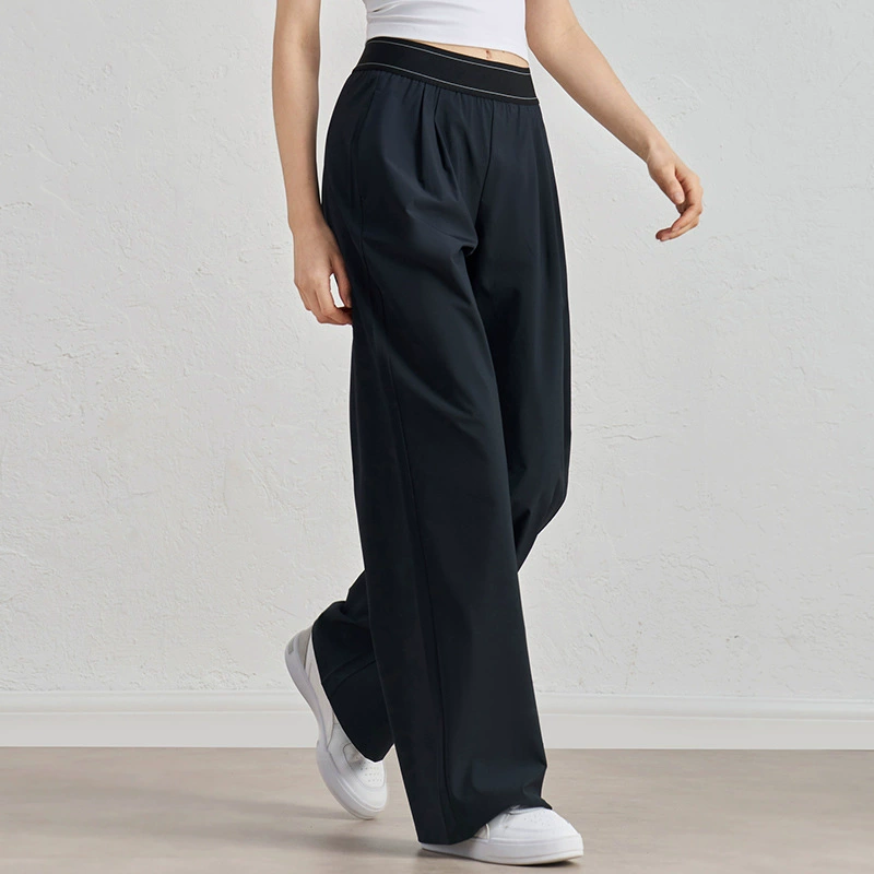Женские трансграничные прямые брюки широкие брюки повседневные женские виды спорта на открытом воздухе свободные брюки высокого уровня йоги брюки высокого уровня