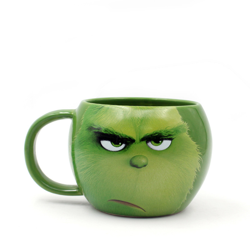 Grinch tazas de Navidad, tazas de cerámica, tazas de café, tazas de agua, tazas de salchicha