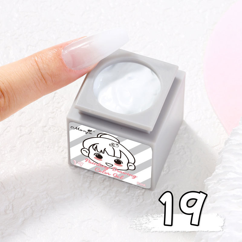 19 #8ml pegamento pintado sin lavado de secado rápido (botella de bloque de construcción)