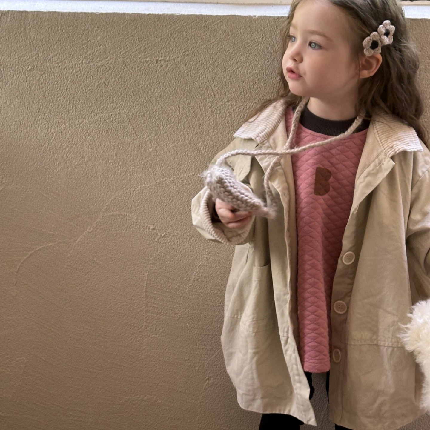 Children's Fleece-Lined Trench Coat 2025 Autumn and Winter New Korean Style Boys and Girls Patchwork Corduroy Cocoon-Shaped Mid-Length Style