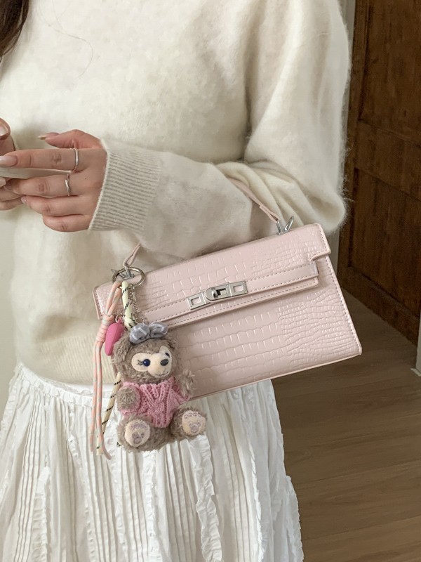 Altas sensaciones de cocodrilo bolsos portátiles Kelly bolsos mujeres 2026 nueva moda versátil bolsos de mochilas exquisitos bolsos cuadrados