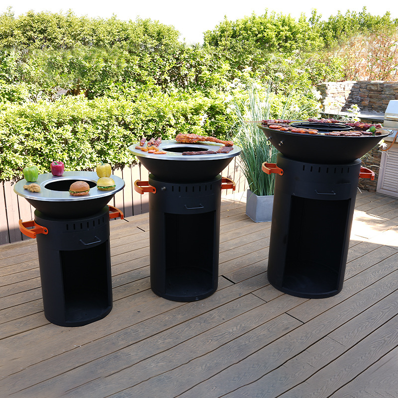 Grill al por mayor horno de calefacción horno de leña vertical horno de parrilla fiesta jardín patio horno de parrilla al aire libre