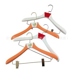 Leather Suit Wooden Hanger Red Brown Leather Hanger Embossed Logo Leather Wooden Hanger Deleng Hanger