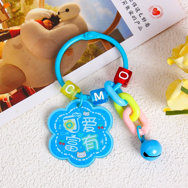 Brand creative acrylic protective amulet, keychain, transparent pendant, bag decoration, decorations
