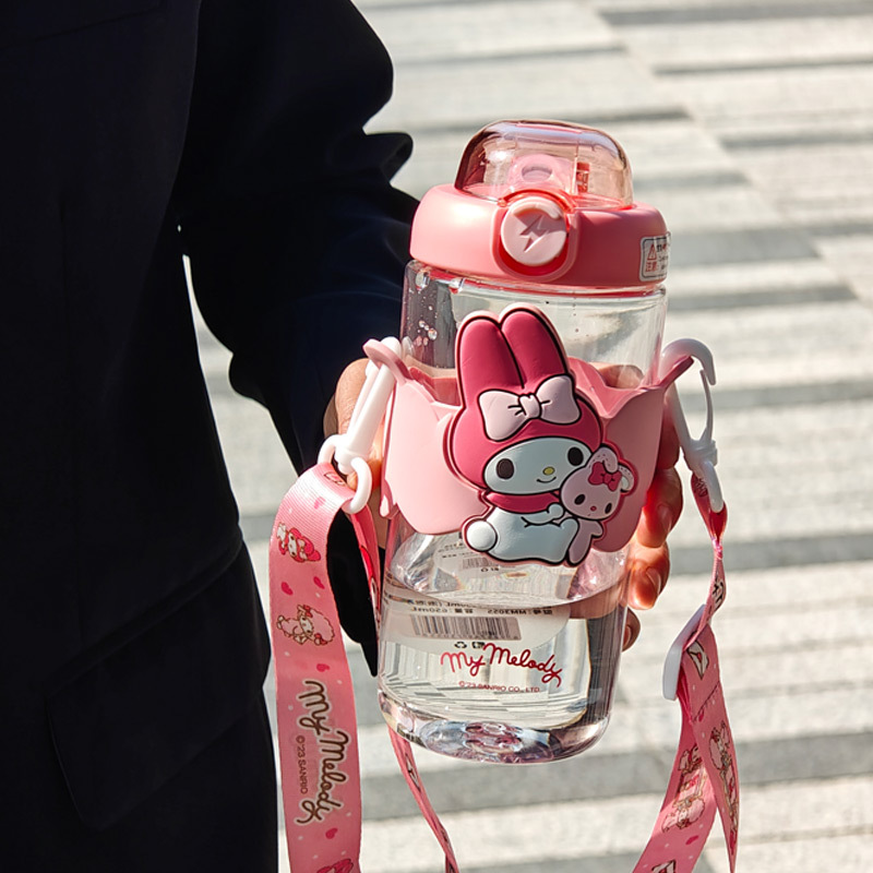 Aikesi colorido Sanrio coolo MIM color valor taza de agua niños taza de paja lindo hervidor de agua 2024 nuevo