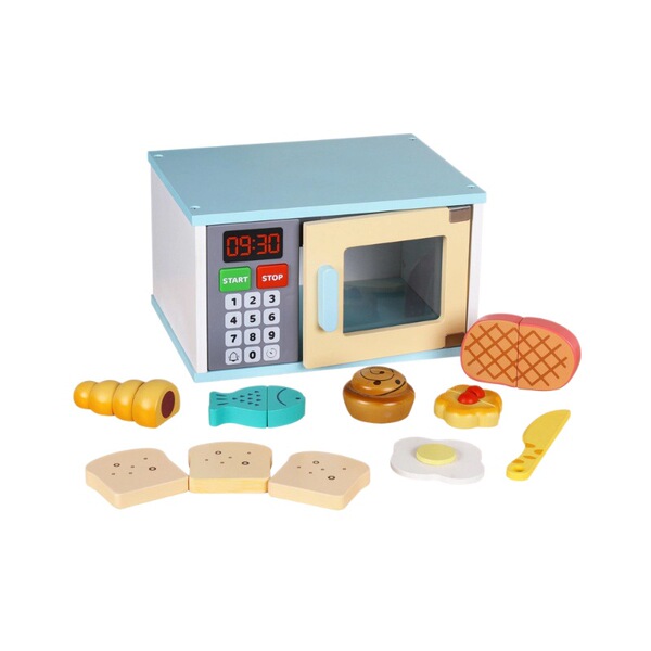 children's wooden family realistic smart toy