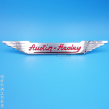 开模定制锌合金汽车固定装饰标牌大尺寸珐琅铭牌电镀金属车标标识