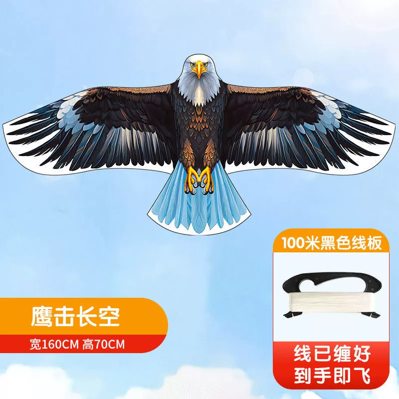 Kite 1.6 m Eagle Strike Sky, special‑grade eagle design, selectable line reels 100–1000 m