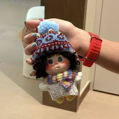 Plush Doll Pendant with, Pluş açarlıqlar - blue-basketball-scarf-black-explosion-pendant
