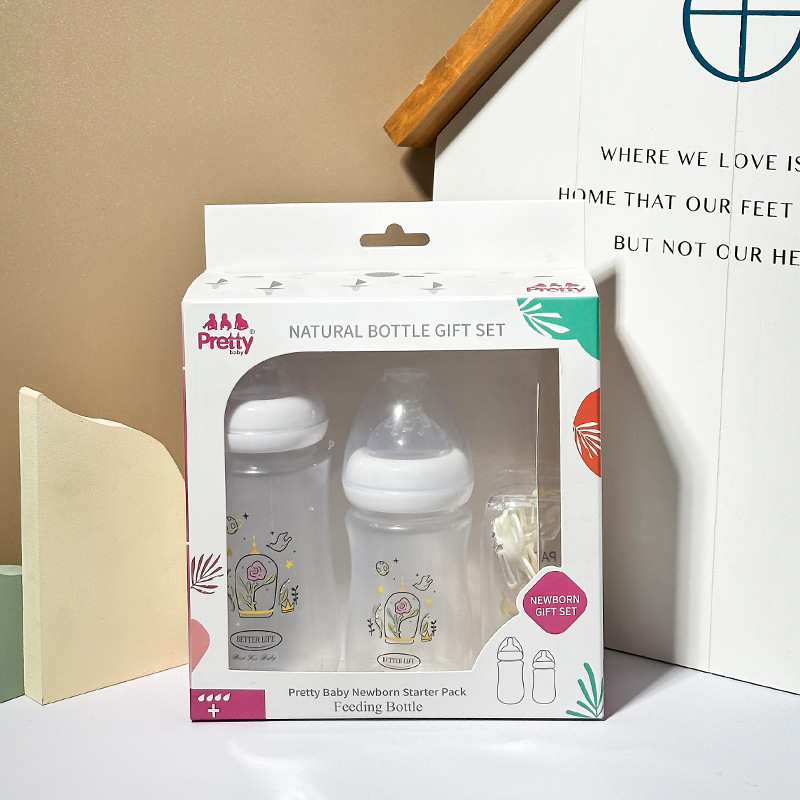 Set de Regalo de Biberones para Bebé de Plástico PP con Mango Portátil para Bebés image 12