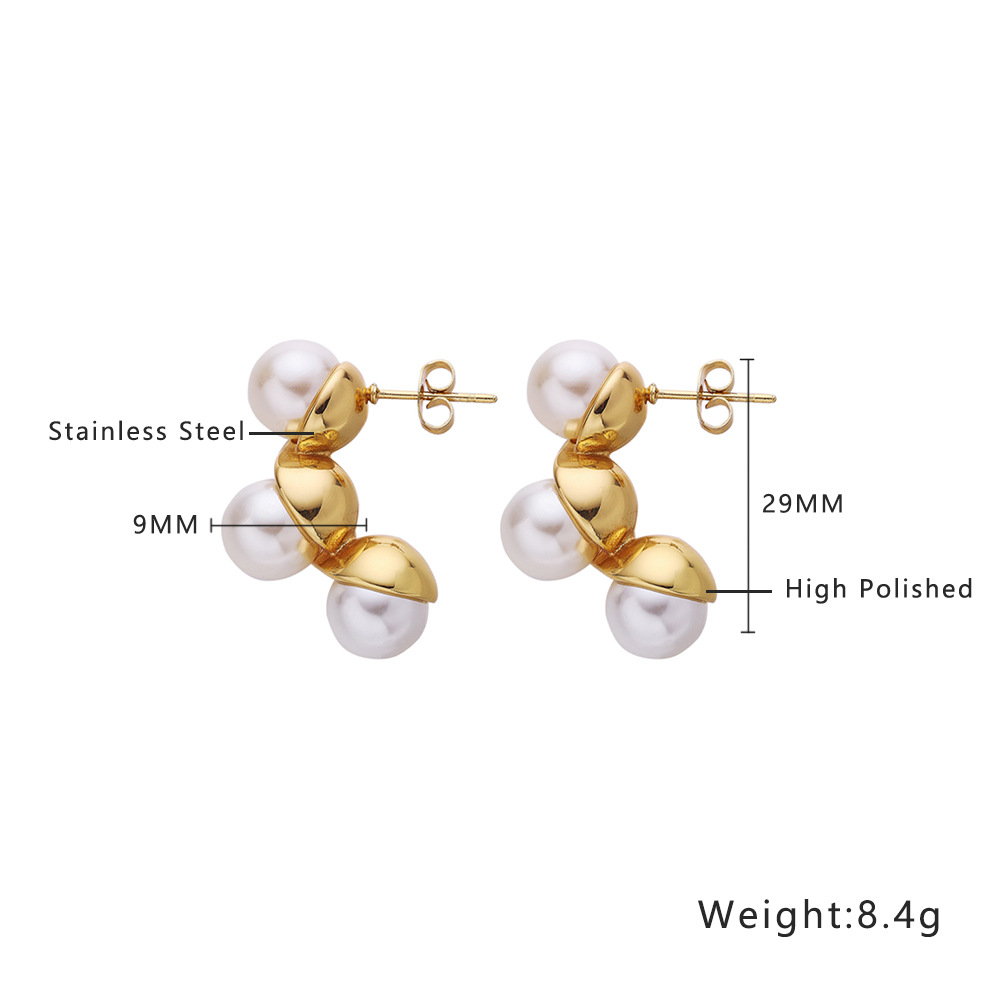 1 Pair Quantity 1 Pair Elegant Retro Heart Shape 304 Stainless Steel Ear Studs