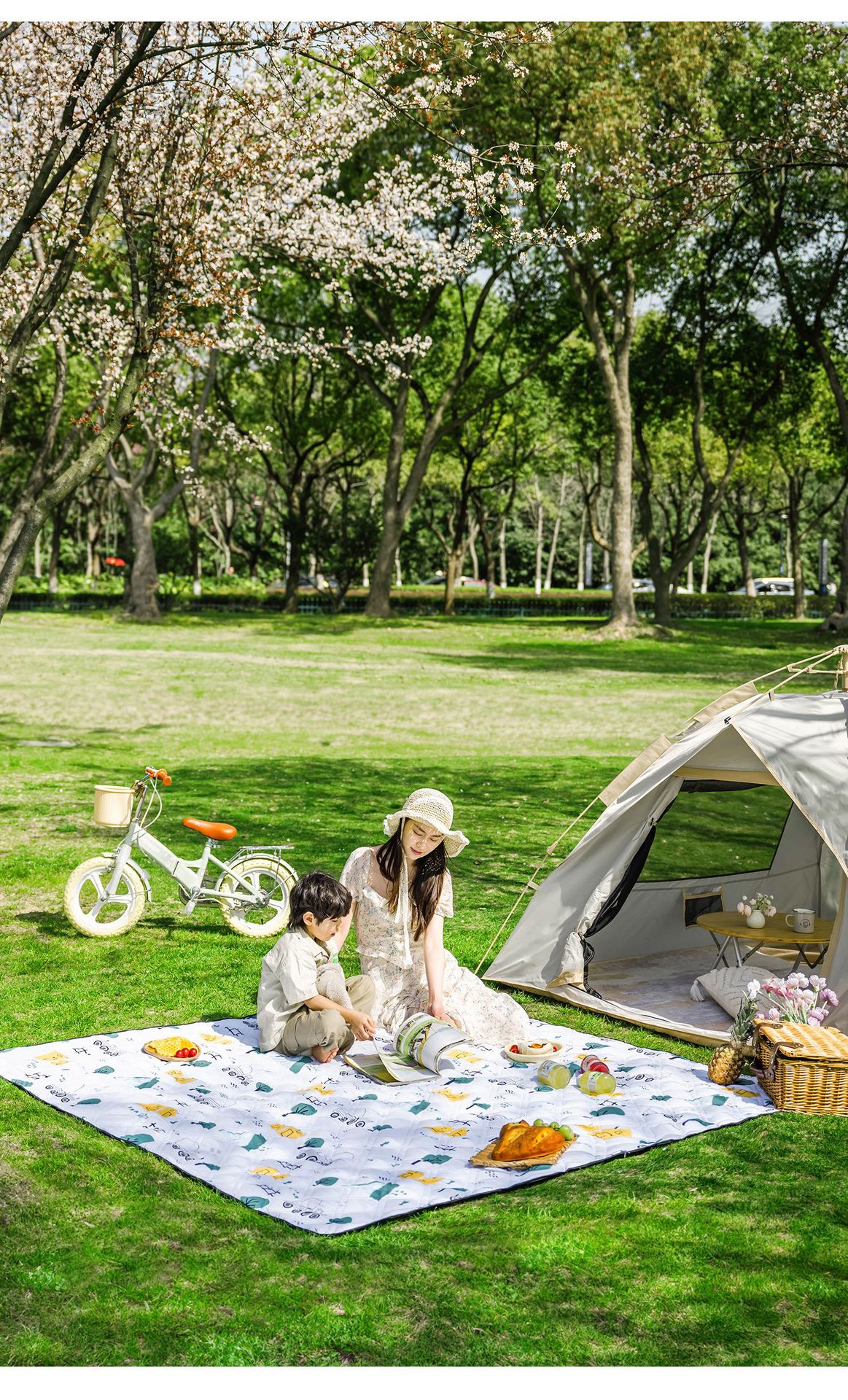 Cross-border Hot Picnic Mat Damp-proof Mat Thickened Outdoor Waterproof Camping Tent Interior Mat Beach Mat Portable Picnic Mat
