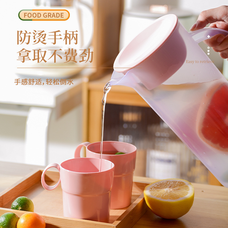 Large-Capacity Household Plastic Cold-Infusion Pitcher for Summer Beverages, Heat-Resistant Water Storage Container Ideal for Refrigerators—Wholesale Price