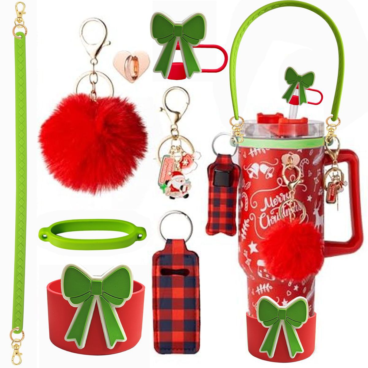 Accesorios de Amazon Stanley 40oz tejido corda de mano flor nudo gorra de paja cubierta taza colgante de pelo