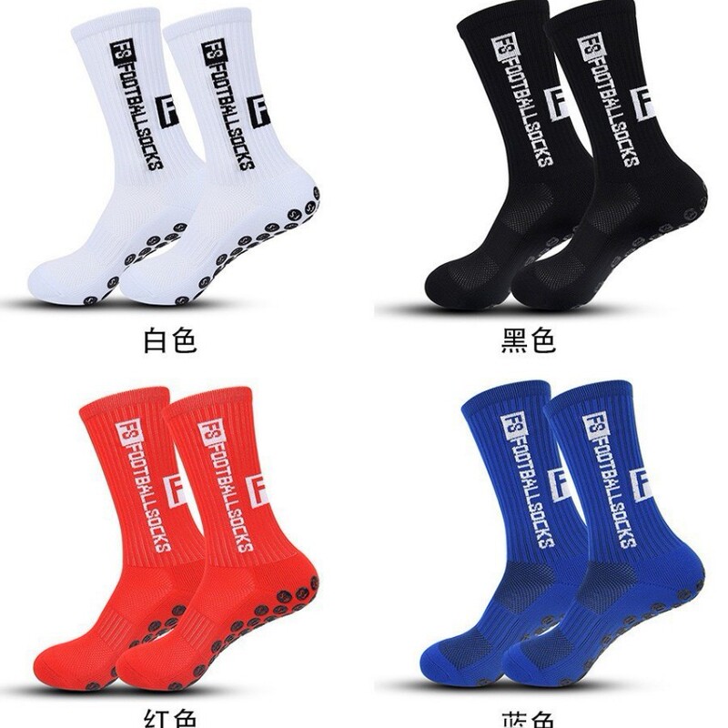 Cross-Border Foreign Trade Amazon Adhesive Grip Football Fs Sports Anti-Slip Basketball Thickened Towel Bottom Training Rugby Socks