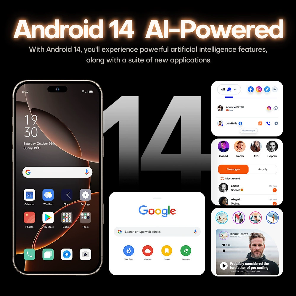 Настроенный кросс-бортовой смартфон i16 ProMax с экраном 7.3, 16+1Т, Android, популярный товар