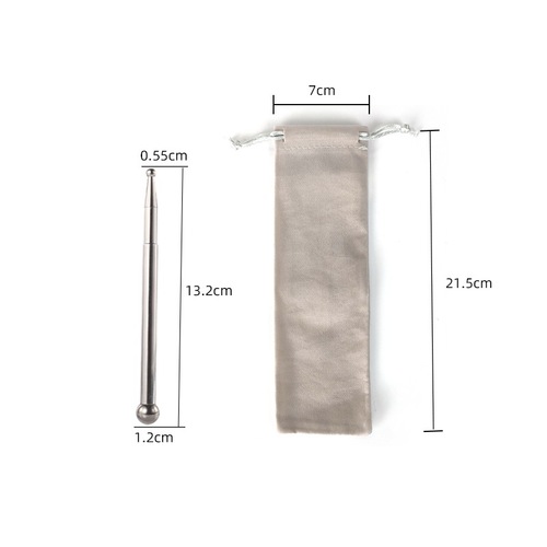 Hot-selling facial stainless steel acupuncture stick massage acupuncture pen telescopic and lightweight acupuncture stick meridian pen manufacturer