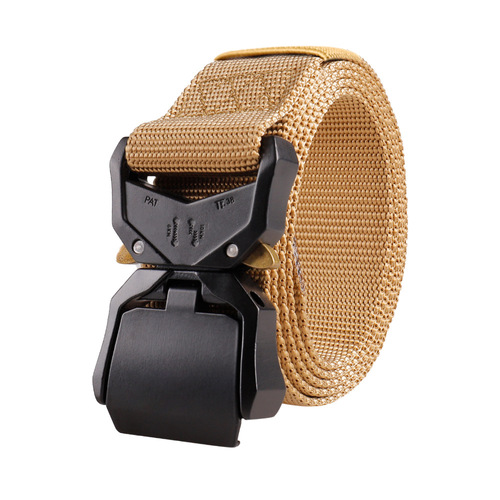 New quick release aluminum alloy buckle nylon belt men's cobra tactical belt outdoor sports belt