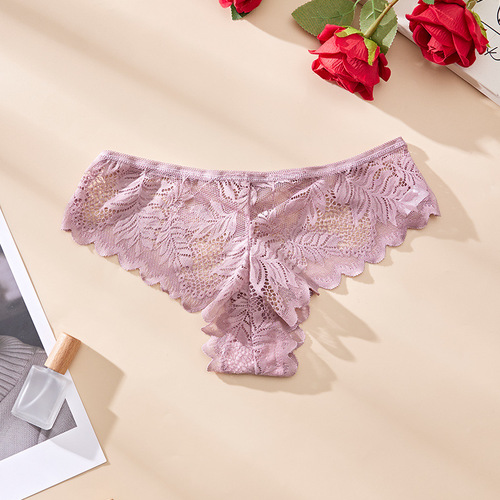 Ladies Sexy G-String Japanese Lace Pure Cotton Thigh-High Erotic Low-Waist Underwear for Women, OEM/ODM Wholesale