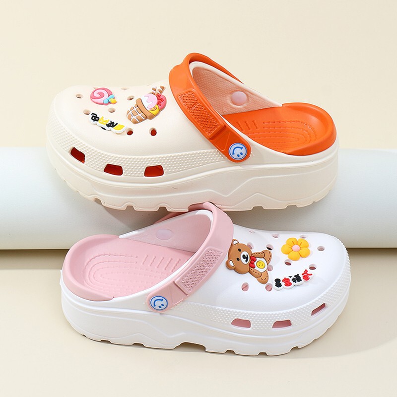 女子学生用下駄、シンプル、快適、かわいい、ファッショナブル、家庭用バスルーム滑り止めソフトボトムビーチスリッパ、サンダル、両用|undefined