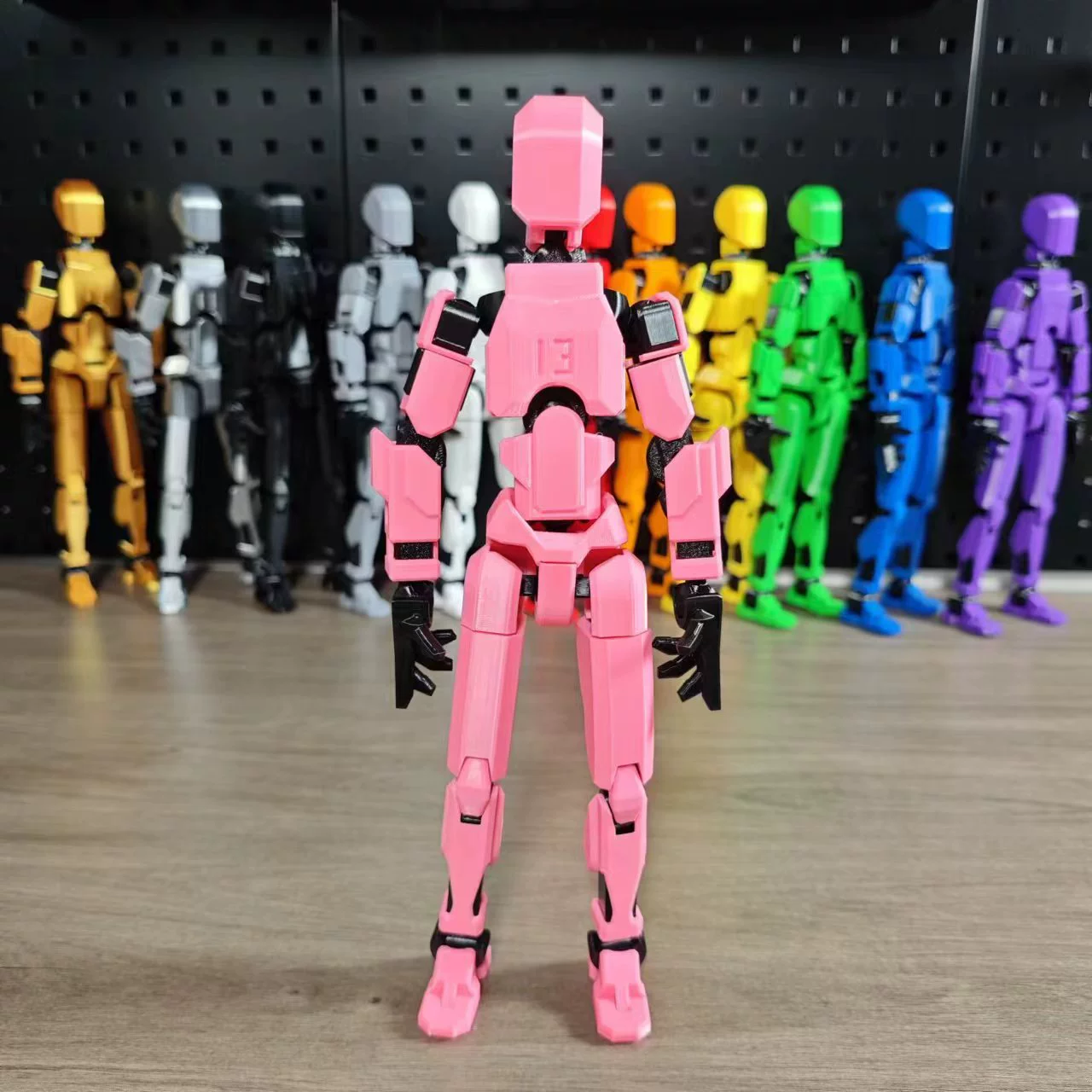 Articulated mini figure, ABS multi‑joint robot, 4 weapons & 3 gestures, assembled or kit